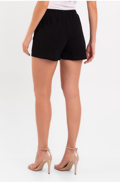 Short de Linho preto -20-